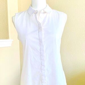 Lafayette 148 Sleeveless Button-down Blouse